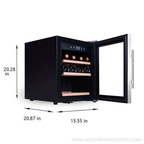 Customised desktop direct cooling 12 bottles wine fridge